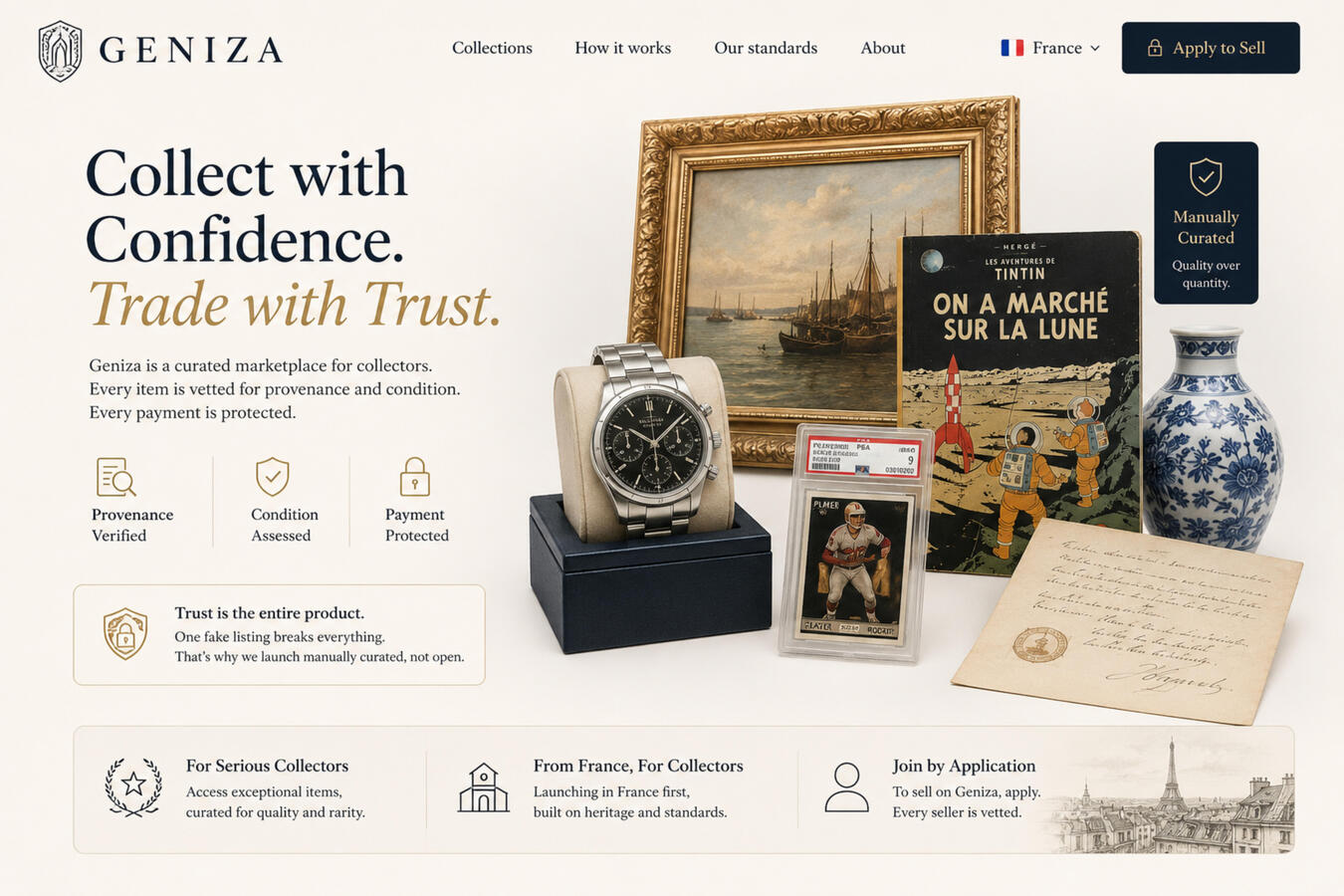 Geniza Problem. Real collectors are priced out of auction houses and unserved by trust-less classifieds.